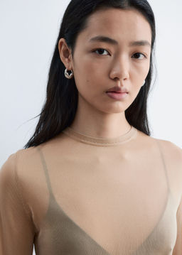 Top transparente de punto fino - H&m фото 6