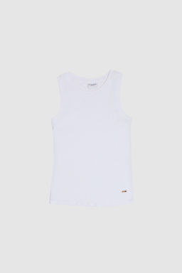 Kad_n Beyaz Bisiklet Yaka Basic Ti__rt - U.s. polo assn фото 7