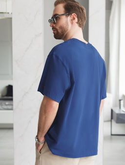 Свободная футболка с авторским принтом - Vilatte фото 4