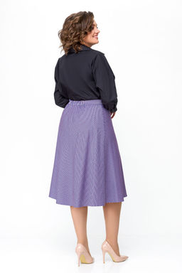 Блуза Swallow 803.2 черный+серебряный узор фото 68