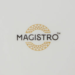 Тарелки глубокие Magistro Hypnose, 900 мл, 23×4,5 см, набор 2 шт, фарфор, белые