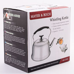 23508 Чайник литой 5л со свистком МВ (х8) - Mayer&boch фото 5