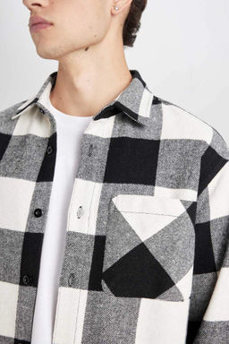 Рубашка Lumberjack с длинным рукавом в клетку стандартного кроя - Defacto фото 5