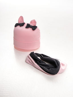 Комплект (шапка+снуд) UD 3026 розов/черный