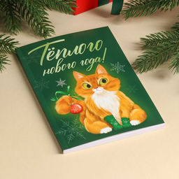 Подарочный набор новогодний «Тёплого нового года», чай 50 г, печенье с предсказанием, ежедневник