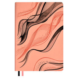 Ежедневник недатированный ESCALADA, А5, 120 л., арт. 64009/ 15 ВИННЕР ПЕРСИКОВО-РОЗОВЫЙ (кожзам: 1