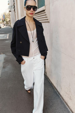 TRENCH CRUZADA CORTA / Marino - Zara фото 2