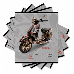 Цена за 10 шт. Тетрадь школьная ученическая ErichKrause Souvenir, 24 листа, линейка (в плёнке по 10 шт.)_MIX-PACK