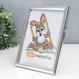 Фоторамка для фото 13×18 см Keep memories, Gabriella, пластик, серебро