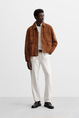 LEATHER JACKET WITH POCKETS - Zara фото 10