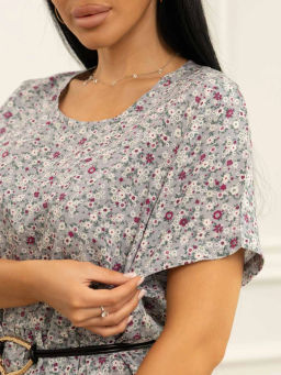 Платье женское, цвет сиреневый серый - Барболета фото 5