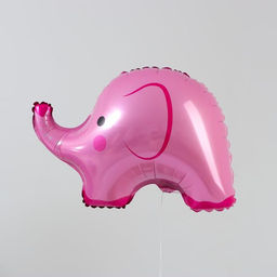 Цена за 5 шт. Воздушный шар фольгированный 18" «Слоник», фигура, розовый