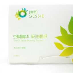 Матирующие салфетки от жирного блеска для лица (зеленый чай), упаковка - 50 шт - Gessie фото 5
