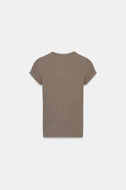 CAMISETA R?STICA CON LINO / Vis?n - Zara фото 5