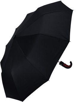 Зонт Arman полуавтомат чёрный A0055 ручка полукрюк