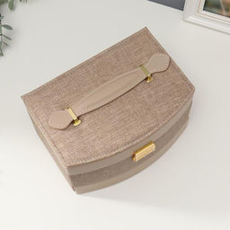 Шкатулка кожзам для украшений Мокко комбинированная 13х15х21,5 см - Simaland фото 4