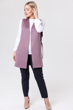 Жилет эко-замша 4241/02/Пыльно-голубой - Rise фото 11