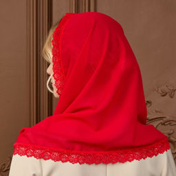 Снуд Красная роза, цвет красный