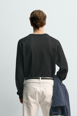 CAMISETA ESTRUCTURA WAFFLE AARON LEVINE X ZARA / Gris antracita  фото 3