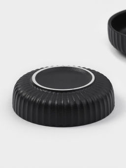 Соусники Magisto Line, набор 2 шт., 80 мл, 9×2.5 см, керамика, чёрные