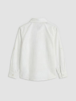 Uzun Kollu Poplin Erkek ?ocuk G?mlek