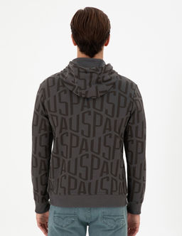 Мужской свитшот антрацитового цвета Неожиданная скидка в корзине - U.s. polo assn фото 5