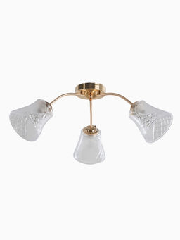 Люстра 12276/3FGD, 3×40 Вт, E27, 64×18×23 см, золото