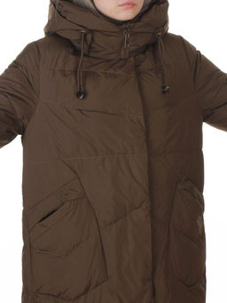 8806 DARK SWAMP Пальто зимнее женское (150 гр. холлофайбер)