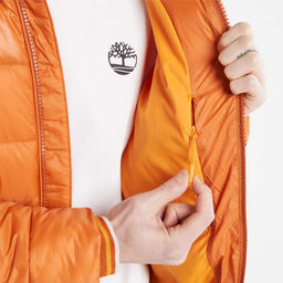 Куртка Timberland Jacket Hooded Mid Weight оранжевая  фото 7