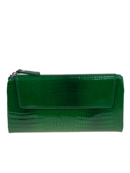 Женское портмоне из искусственной кожи, цвет зеленый