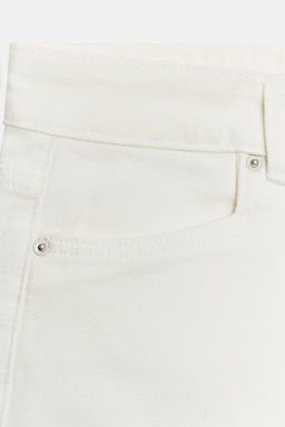 BERMUDA DENIM TIRO MEDIO ZW COLLECTION / Blanco - Zara фото 8