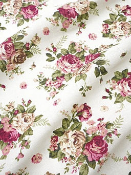 Хлопколен Чайная роза на суровом, СОРТ2, ш.1.5м, лен-20%, хлопок-80%, 125гр/м.кв