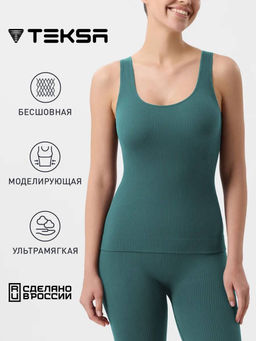 TEKSA WLT 001 Майка женская forest green