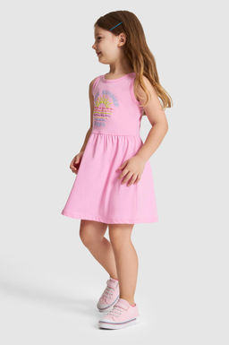 K_z _ocuk Pembe _rme Elbise
