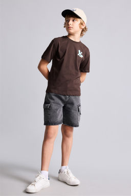 Overshirt Fit S_rt_ Bask_l_ Ti__rt Erkek _ocuk - Defacto фото 2