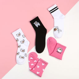 Носки женские KAFTAN Лучший подарок, набор 5 пар, размер 36-39 (23-25 см)