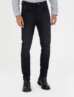 Siyah Slim Fit Jean Pantolon
