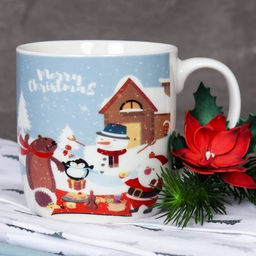 Кружка новогодняя 380 мл / 8008 /уп 72/ - Галеонтрейд фото 4