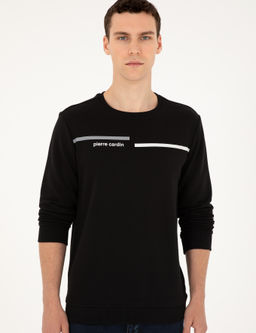 Siyah Regular Fit Sweatshirt - Pierre cardin фото 3