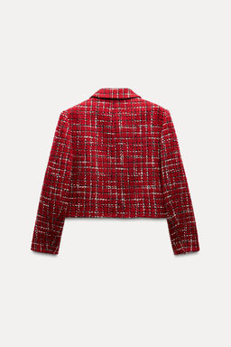 STRUCTURED JACKET WITH SHOULDER PADS - Zara фото 6