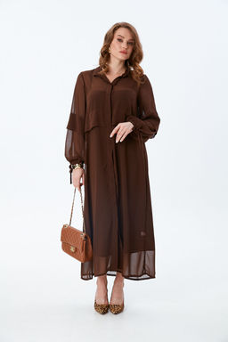 Платье NIKVA н943-3-Р шоколад