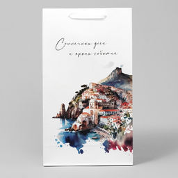 Пакет под две бутылки Яркие события, 35 х 20 х 9 см - Дарите счастье фото 2