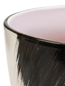 Горшок для цветов Штрих, 5 л, d=22 см, h=19.5 см, с поддоном, керамика, белый - Simaland фото 2