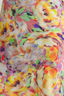 TRENDYOLMILLA Cok Renkli Buyuk Cicek Desenli Bal?k Kesim Maxi Boy Dokuma Etek TWOSS25ET00015  фото 6