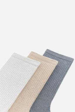 3-PACK OF CONTRAST SOCKS - Zara фото 3