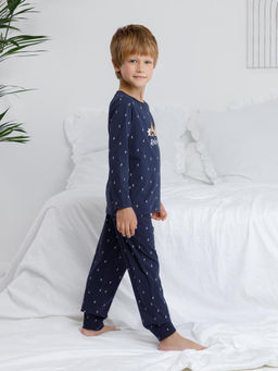 К 1637/синий 1410 Н032 пижама дет