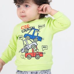 CRB wear/CSNB 62672-36 Джемпер для мальчика, лайм/Ex.Cherubino