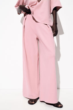 WASHED-EFFECT INTERLOCK TROUSERS - Zara фото 2
