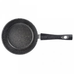 Ковш с тефлоновым покрытием 1,0л, д16см "Гранит", h7см, s0,4см, съемная ручка из термостойкого пластика (Россия)