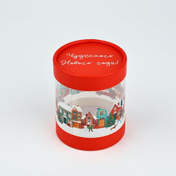 Коробка новогодняя подарочная «Зимний город», 10×11 см